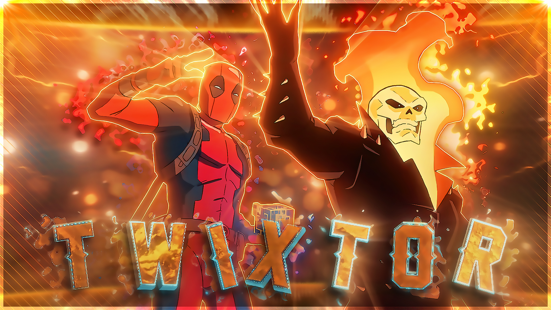 Deadpool And Ghost Rider Twixtor Clips for Editing