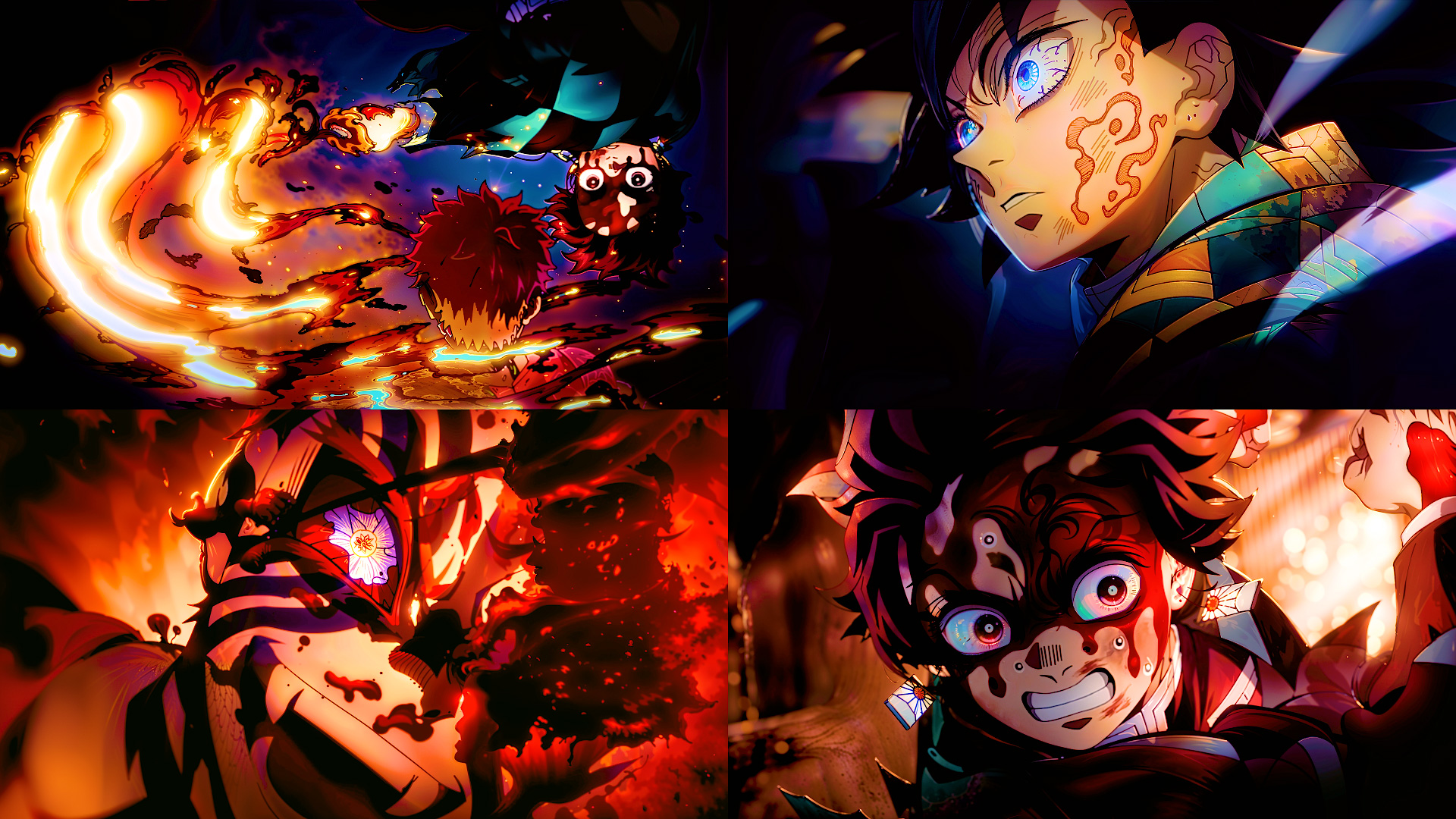 Tanjiro And Giyu Vs Akaza Full Fight | Demon Slayer Infinity Castle Movie